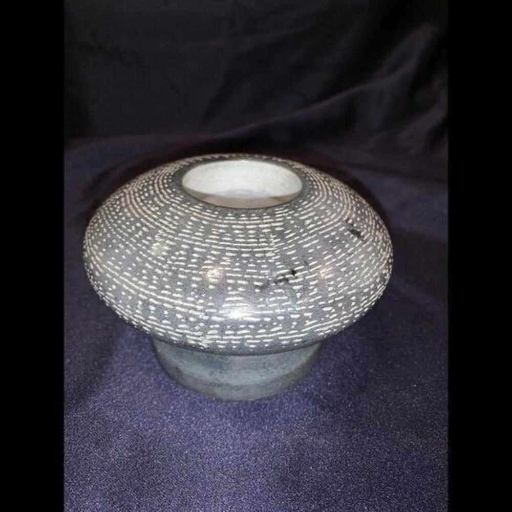 Olive-Green ROUND Marble STONE TEA LIGHT CANDLE HOLDER 4.5”